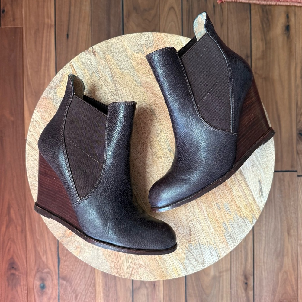 Corso Como Gored Wedge Ankle Boots sz: 6.5